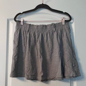Let navy gray skirt with elastic band. Size medium